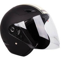 RXT 'A218 Metro' Open-Face Helmet - Black/Cream