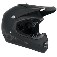 RXT 'Racer 4' Kids MX Helmet - Matt Black [Size: 2XS]