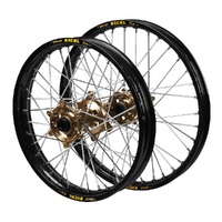 Kawasaki Haan Magnesium Hubs / Excel Black Rims Wheel Set