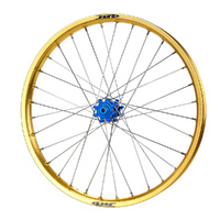 JTR Speedway Blue Hubs / Gold Rims Front Wheel 23*1.60