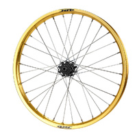JTR Speedway Black Hubs / Gold Rims Front Wheel 23*1.60