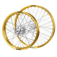 JTR Speedway Silver Hubs / Gold Rims Wheel Set 23 / 19*2.15