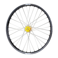 JTR Speedway Gold Hubs / Black Rims Front Wheel 23*1.60
