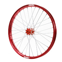 JTR Speedway Red Hubs / Red Rims Front Wheel 23*1.60