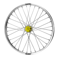 JTR Speedway Gold Hubs / Silver Rims Front Wheel 23*1.60