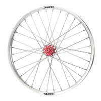 JTR Speedway Red Hubs / Silver Rims Front Wheel 23*1.60