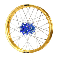 JTR Speedway Blue Hubs / Gold Rims Rear Wheel 19*2.15