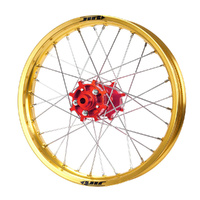 JTR Speedway Red Hubs / Gold Rims Rear Wheel 19*2.15
