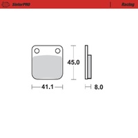Moto-Master Suzuki SinterPro Racing Front Brake Pads