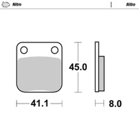 Moto-Master Husqvarna Nitro Rear Brake Pads