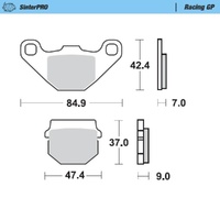 Moto-Master Suzuki SinterPro Racing GP Rear Brake Pads