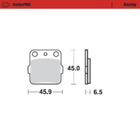 Moto-Master Yamaha SinterPro Racing Rear Brake Pads