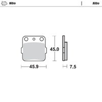 Moto-Master Yamaha Nitro Rear Brake Pads