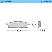 Moto-Master Yamaha SinterPro Racing GP Front Brake Pads