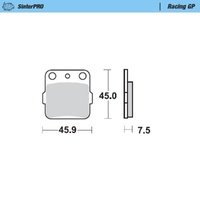 Moto-Master Suzuki SinterPro Racing GP Front Brake Pads