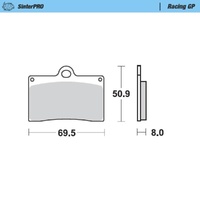 Moto-Master Husqvarna SinterPro Racing GP Front Brake Pads