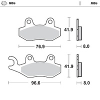 Moto-Master Husqvarna Nitro Front Brake Pads