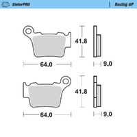 Moto-Master SWM SinterPro Racing GP Rear Brake Pads