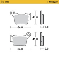 Moto-Master Husqvarna Nitro Sport Rear Brake Pads