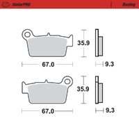 Moto-Master Rieju SinterPro Racing Rear Brake Pads