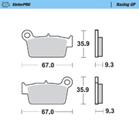 Moto-Master Beta Rear MXC Caliper (MM-210111 & MM-210112) Brake Pads