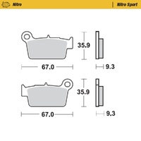 Moto-Master Beta Nitro Sport Rear Brake Pads