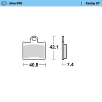 Moto-Master Ohvale SinterPro Racing GP Rear Brake Pads