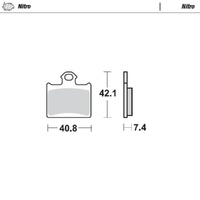 Moto-Master Ohvale Nitro Rear Brake Pads