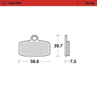 Moto-Master Ohvale SinterPro Racing Front Brake Pads