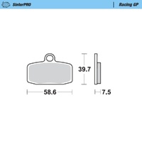 Moto-Master Ohvale SinterPro Racing GP Front Brake Pads