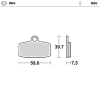 Moto-Master Ohvale Nitro Front Brake Pads