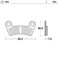 Moto-Master Polaris Nitro Rear Brake Pads
