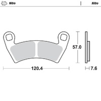 Moto-Master Polaris Nitro Front Brake Pads
