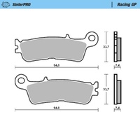 Moto-Master Fantic Front MXC Caliper (MM-210108) Brake Pads