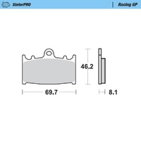 Moto-Master Honda Supermoto Racing GP Front Brake Pads
