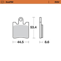 Moto-Master Suzuki Sintered Left Front Brake Pads