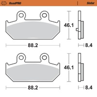 Moto-Master Suzuki Sintered Rear Brake Pads