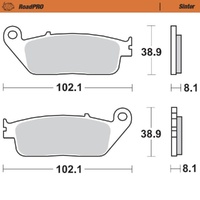 Moto-Master Honda Sintered Left Front Brake Pads