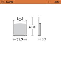 Moto-Master Peugeot Sintered Rear Brake Pads
