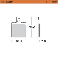 Moto-Master Derbi Sintered Rear Brake Pads
