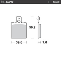Moto-Master Aprilia Ceramic Left Front Brake Pads