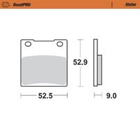 Moto-Master Kawasaki Sintered Rear Brake Pads