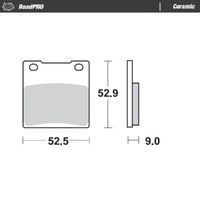Moto-Master Hyosung Ceramic Rear Brake Pads