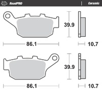 Moto-Master Buell Ceramic Rear Brake Pads