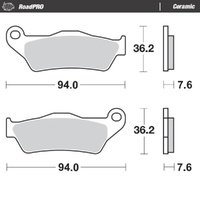 Moto-Master CCM Ceramic Left Front Brake Pads