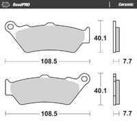 Moto-Master CF Moto Ceramic Left Front Brake Pads