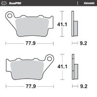 Moto-Master CCM Ceramic Rear Brake Pads