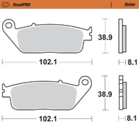 Moto-Master Buell Sintered Left Front Brake Pads