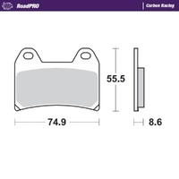 Moto-Master KTM Carbon Racing Front Brake Pads
