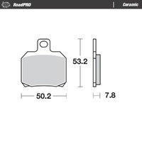 Moto-Master MV Agusta Ceramic Rear Brake Pads